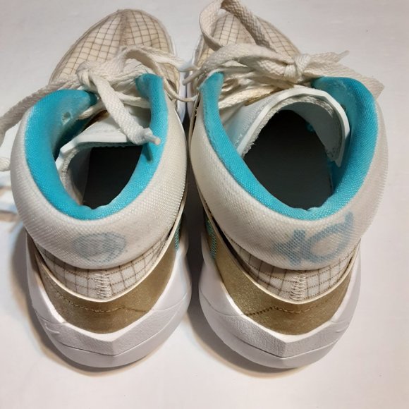 Nike KD 13 \'EYBL\' White Gold Shoes Kevin Durant DA0895-102 in Men\'s Size 7